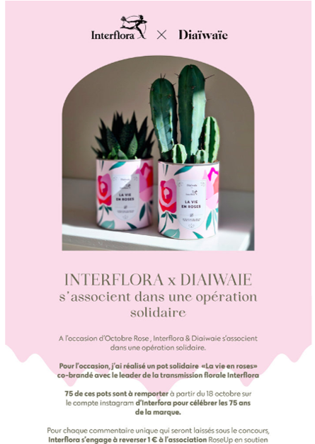 Partenariat Interflora x Diaïwaïe